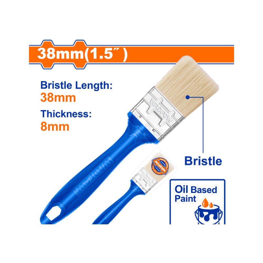 Brocha para pintura de 1,5" (38 mm) mango plástico