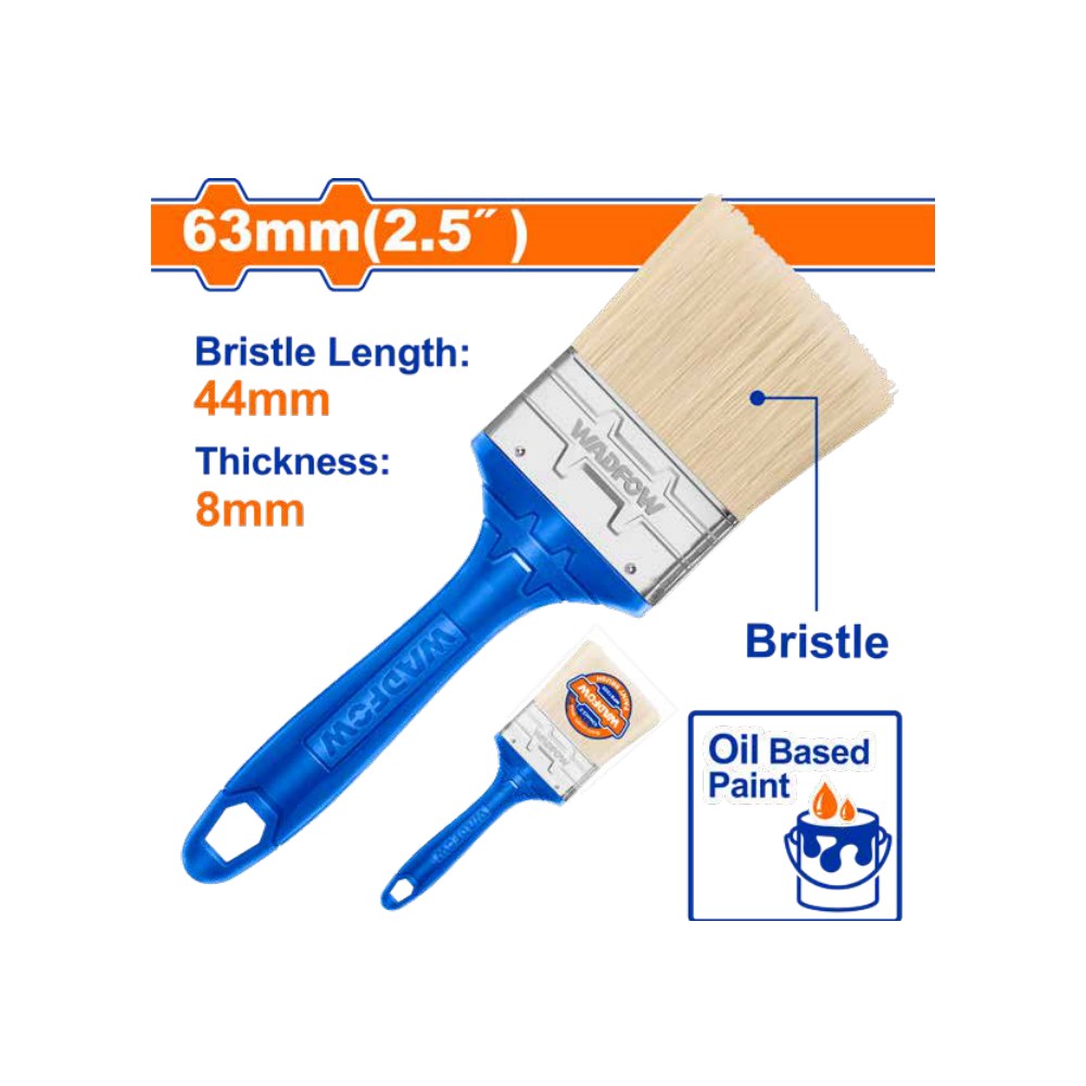 Brocha para pintura de 2,5" (63 mm) mango plástico