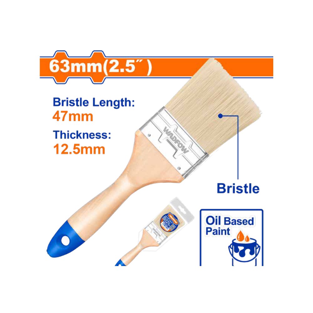 Brocha para pintura de 2,5"(63 mm)