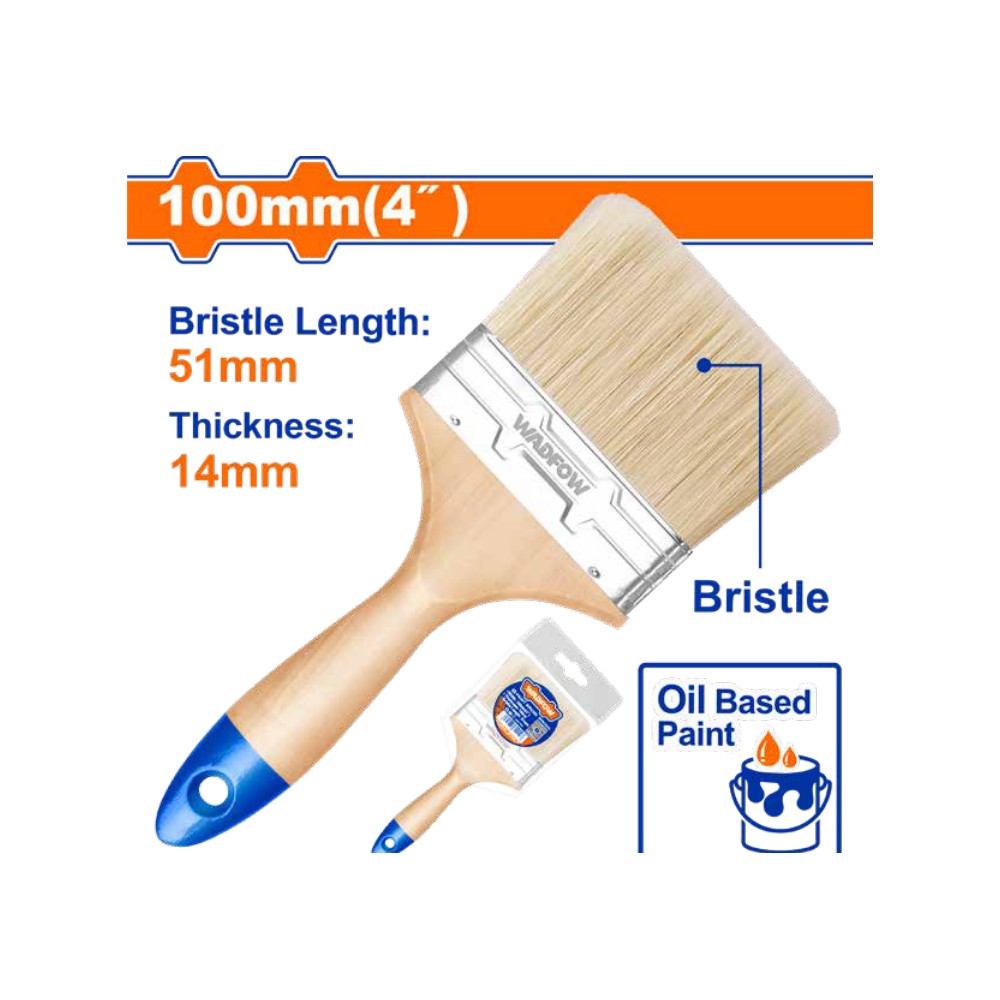 Brocha para pintura de 4" (100 mm)