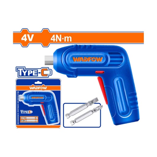 Destornillador inalámbrico 4V-1/4"-4 N.m